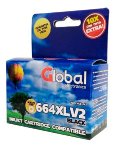 GLOBAL HP 664 XL V2 NEGRO