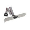BRACKET CHAPA SLOT SERIE RS232 1 PORT DB9 EN BOLSA