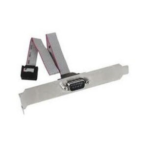 BRACKET CHAPA SLOT SERIE RS232 1 PORT DB9 EN BOLSA