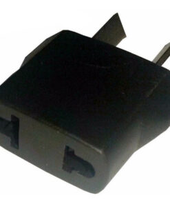ADAPTADOR 2 PATAS RECTAS 110V A 2 PATA CRUZADAS NEGRO