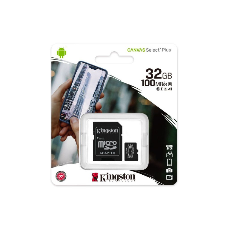 MEMORIA MICROSD 32GB KINGSTON 100MBS