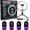 LUZ LED 10 RGB SELFIE RING LIGHT MJ26