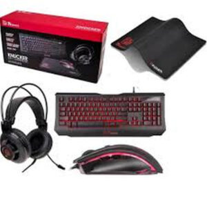 KIT TECLADO+MOUSE+PAD+AURICULAR 4EN1 KNUCKER