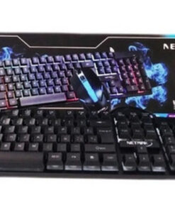 KIT TECLADO Y MOUSE USB NETMAK NEMESIS GAMER