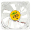 VENTILADOR 80X80X25 TRANSPARENTE MOLEX