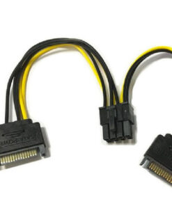 CABLE FUENTE ADAPTADOR 2 SATA A 8 PIN PCI-E