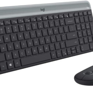 KIT TECLADO Y MOUSE LOGITECH MK470 WIRELESS SLIM BOX