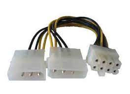 CABLE FUENTE ADAPTADOR 2 MOLEX A 8 PINES 1878