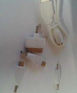CABLE USB PUNTA INTERCAMBIABLE 5 EN 1 WHITE