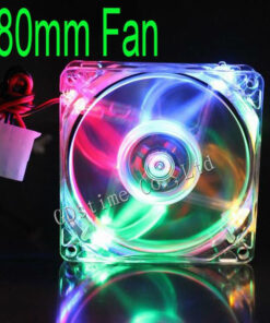 VENTILADOR 80X80X25 MM 4 COLORES MULTICOLOR