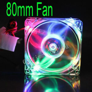 VENTILADOR 80X80X25 MM 4 COLORES MULTICOLOR