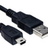 CABLE USB A MINI USB 5P 1MTS NEGRO MALLADO