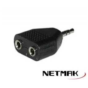 ADAPTADOR DIVISOR PLUG 3.5 A 2 JACK 3.5 STEREO – CONECTA 2 AURICULARES