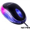 MOUSE USB LUMINOSO OPTICO NEGRO NETMAK