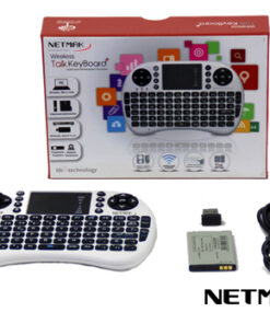 TECLADO MINI WIRELESS BLANCO NETMAK NM-KB980W