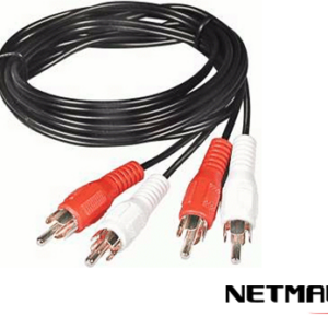 CABLE AUDIO RCA 2X2 M-M 2.00 MTS NETMAK