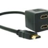 CABLE HDMI M A 2 HDMI M SPLITER NETMAK NM-C62