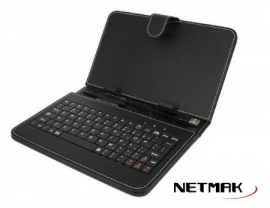 FUNDA+TECLADO TABLET 7 NETMAK NM-TABKEY BLK