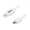 CABLE USB A MICRO USB TRV 1 MTS WHITE BOX