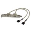CONECTOR USB 2 PORT HEMBRA