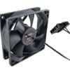VENTILADOR 80X80X25 NEGRO SLEEVE 12V MOLEX