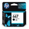 HP ORIGINAL 667 NEGRO 3YM79AL