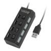 HUB USB 2.0 4 PORT KQ H4911 INTCO BOTONES