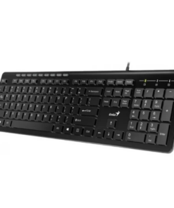 TECLADO USB GENIUS SLIMSTAR 230 BLACK WIRED MULTIMEDIA