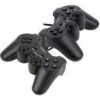 GAMEPAD USB TARGA TG-PLAY W2 NEGRO PC PACK X2 DUALSHOCK VIBRATION