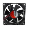 VENTILADOR 80X80MM NETMAK NM-8025 MOLEX NEGRO