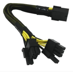 PCI-E SPLITTER MALLADO 8 PINES A 6+2 MINERIA REFORZADO ETH