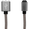 CABLE USB A IPHONE LIGHTNING 8 PINES 1.00 MTS GTC PLATEADO