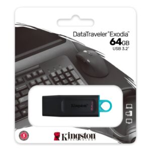 PENDRIVE 64GB KINGSTON TRAV DTX 64GB EXODIA USB 3.2 UKCA