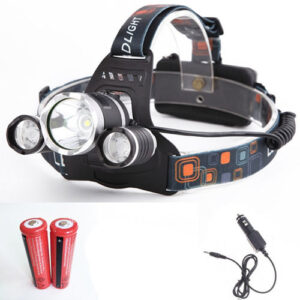 LINTERNA MINERO LED CABEZA VINCHA 5000 LUMENES LED COB BOX
