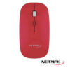MOUSE WIRELESS NETMAK 2.4GHZ ROJO NM-W40R
