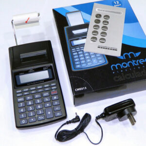 CALCULADORA MONTREAL CME013 12 DIGIT IMPRESORA TRANSFORMADOR BOX