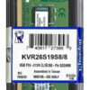 MEMORIA SODIMM DDR4 8GB 2666MHZ KINGSTON 1.2V CL19 KVR26S19S8/8