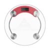 BALANZA DE BAÑO DIGITAL KANJI HOME KJH-P2003ARED MAX 180KG ROJO BOX
