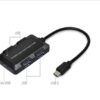 HUB USB TIPO C 4 PUERTOS USB 2.0 NETMAK 480MBPS NM-HUBC