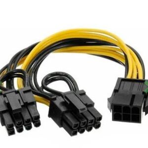 CABLE FUENTE ADAPTADOR 6 PINES PCI-E A 2 PINES 6+2 PINES PCI-E PLACAS DE VIDEO