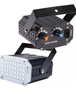 LUZ LED 24 RGB TRICOLOR 10W AUDIORITMICO LUCES DJ EFECTOS VIDEOMAX PROTON24LED 0786 BOX