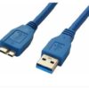 CABLE USB A MICRO USB 3.0 0.35CM AZUL PARA DISCO EXTERNO
