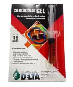 JERINGA CONTACFLUX GEL 10CC PARA SOLDADURAS DE CIRCUITOS DE MONTAJE SUPERFICIAL