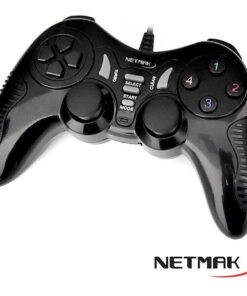 GAMEPAD USB NETMAK NM-TURBO DOBLE VIBRACION NEGRO