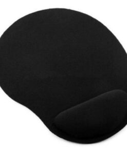 PAD MOUSE CON APOYA MUÑECA DE ESPUMA 20X24X0.4CM GOMA EVA ECONOMICO NEGRO