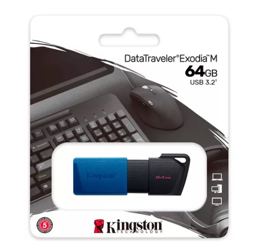 PENDRIVE 64GB KINGSTON TRAV DTXM 64GB EXODIA M USB 3.2 IMP