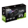 VIDEO NVIDIA ASUS RTX 3060TI 8GB GDDR6 DUAL PCIE4.0 OC EDITION LHR 2FAN BOX