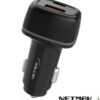 CARGADOR ENCENDEDOR AUTO 12V A 5V 3.1A 15W 1X USB 1XUSB TIPO C NETMAK NM-UCC6 BOX