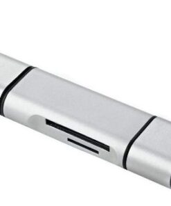 LECTOR DE MEMORIAS 3EN1 USB MICROUSB USB TIPO C A SD MICROSD 2.0 S-1657 BOX