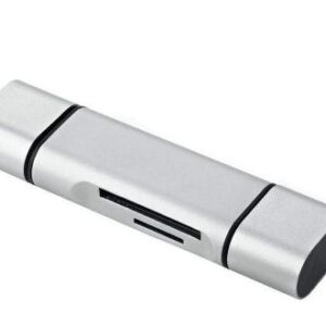 LECTOR DE MEMORIAS 3EN1 USB MICROUSB USB TIPO C A SD MICROSD 2.0 S-1657 BOX